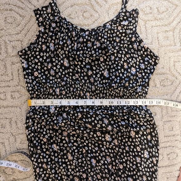 MAXI dress floral ditsy calico floral print Small @V - Picture 2 of 11